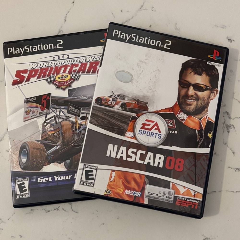 PlayStation 2 NASCAR 08 & World of Outlaws Sprint Car Bundle